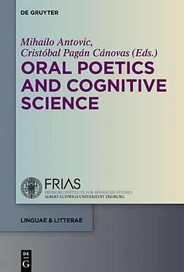 Livre Relié Oral Poetics and Cognitive Science de 
