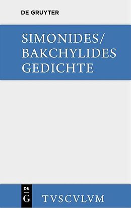 Fester Einband Gedichte von Simonides, Bakchylides
