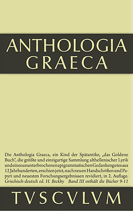 E-Book (pdf) Anthologia Graeca / Buch IX-XI von 