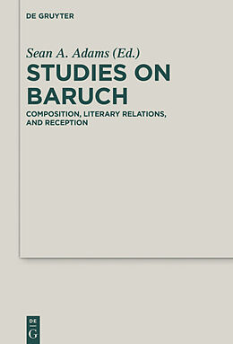Fester Einband Studies on Baruch von 