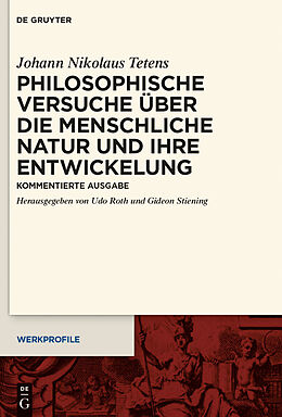 E-Book (pdf) Philosophische Versuche über die menschliche Natur und ihre Entwickelung von Johann Nikolaus Tetens