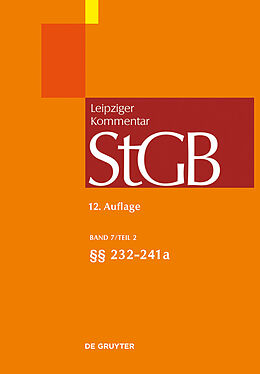 E-Book (pdf) Strafgesetzbuch. Leipziger Kommentar / §§ 232-241a von 