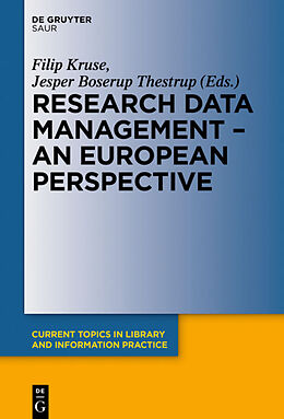 Livre Relié Research Data Management - A European Perspective de Jesper Boserup Thestrup, Fillip Kruse