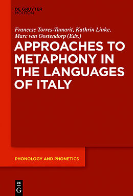 Livre Relié Approaches to Metaphony in the Languages of Italy de 