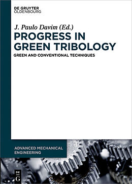 Livre Relié Progress in Green Tribology de 