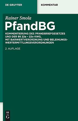 E-Book (epub) Pfandbriefgesetz von Rainer Smola