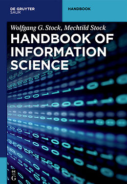 Couverture cartonnée Handbook of Information Science de Wolfgang G. Stock, Mechtild Stock