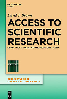 Livre Relié Access to Scientific Research de David J. Brown