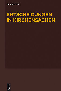 E-Book (pdf) Entscheidungen in Kirchensachen seit 1946 / 1.1.-30.6.2012 von 