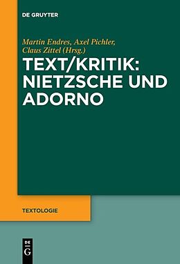 E-Book (epub) Text/Kritik: Nietzsche und Adorno von 