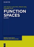 E-Book (epub) Function Spaces, 2 von Lubos Pick, Vit Musil, Alois Kufner