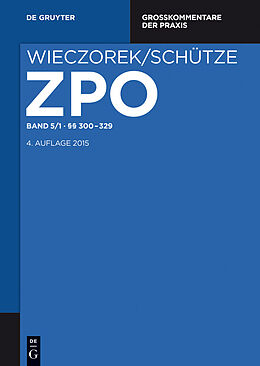 E-Book (epub) Zivilprozessordnung und Nebengesetze / §§ 300-329 von 