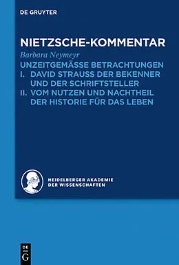 E-Book (epub) Kommentar zu Nietzsches "Unzeitgemässen Betrachtungen" von Barbara Neymeyr