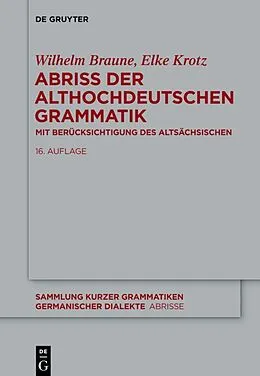 E-Book (epub) Abriss der althochdeutschen Grammatik von Wilhelm Braune
