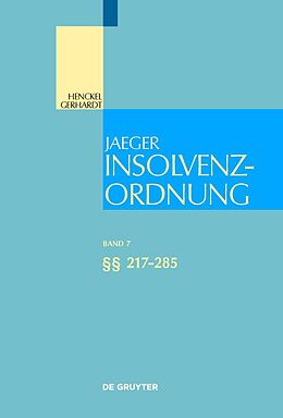 E-Book (epub) Insolvenzordnung / §§ 217-285 von 