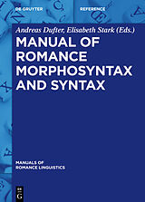 eBook (epub) Manual of Romance Morphosyntax and Syntax de 