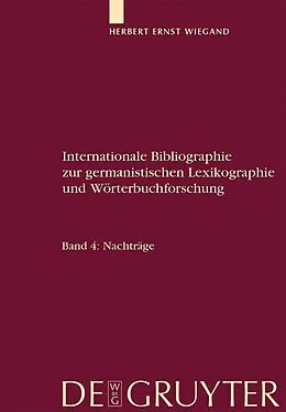 E-Book (pdf) Nachträge von Herbert Ernst Wiegand