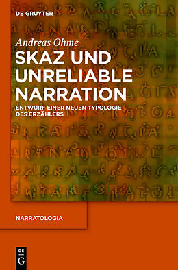 Fester Einband Skaz und Unreliable Narration von Andreas Ohme
