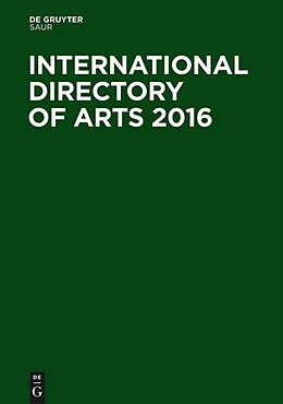 Fester Einband International Directory of Arts 2016, 3, 3 Teile von 