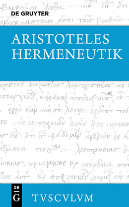 Leinen-Einband Hermeneutik / Peri hermeneias von Aristoteles