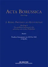 PDF Preußens Zensurpraxis von 1819 bis 1848 in Quellen von 