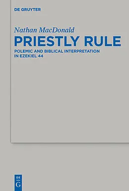 PDF Priestly Rule von Nathan Macdonald