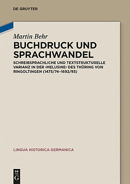 E-Book (epub) Buchdruck und Sprachwandel von Martin Behr