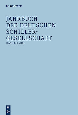 E-Book (pdf) Jahrbuch der Deutschen Schillergesellschaft / 2015 von 