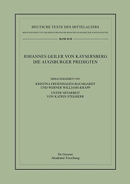 Fester Einband Johannes Geiler von Kaysersberg, Die Augsburger Predigten von Johannes Geiler von Kaysersberg