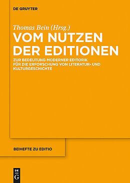 E-Book (pdf) Vom Nutzen der Editionen von 
