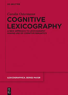 E-Book (epub) Cognitive Lexicography von Carolin Ostermann