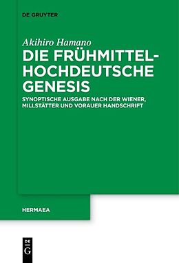 E-Book (pdf) Die frühmittelhochdeutsche Genesis von Akihiro Hamano