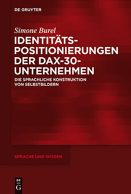 E-Book (pdf) Identitätspositionierungen der DAX-30-Unternehmen von Simone Burel