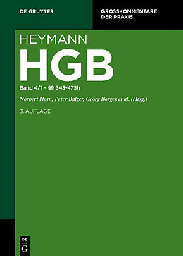 Fester Einband Heymann-Handelsgesetzbuch (ohne Seerecht) / §§ 343-475h von 