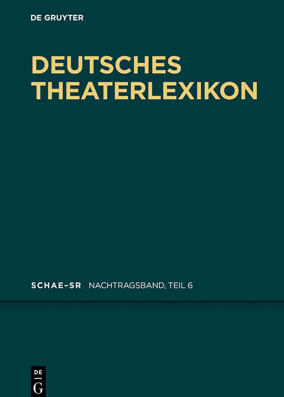 Deutsches Theater-Lexikon / Schae - Sr