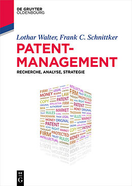 Paperback Patentmanagement von Lothar Walter, Frank C. Schnittker