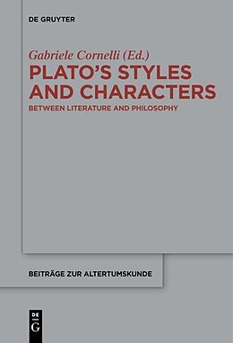 Fester Einband Plato s Styles and Characters von 