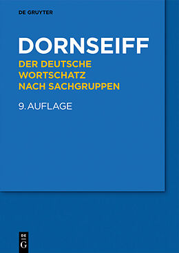 E-Book (epub) Der deutsche Wortschatz nach Sachgruppen von Franz Dornseiff