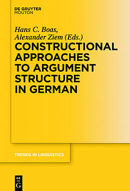 Livre Relié Constructional Approaches to Syntactic Structures in German de 