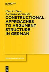 eBook (pdf) Constructional Approaches to Syntactic Structures in German de 