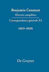 eBook (pdf) Benjamin Constant: uvres complètes. Correspondance générale / Correspondance générale 18191820 de 