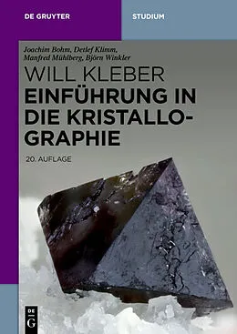 PDF Einführung in die Kristallographie von Joachim Bohm, Detlef Klimm, Manfred Mühlberg