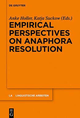 eBook (pdf) Empirical Perspectives on Anaphora Resolution de 