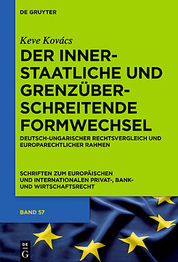 E-Book (pdf) Der innerstaatliche und grenzüberschreitende Formwechsel von Keve Kovács