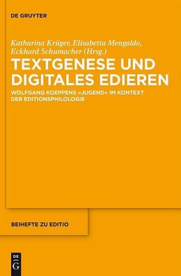 E-Book (pdf) Textgenese und digitales Edieren von 