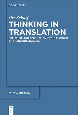 Livre Relié Thinking in Translation de Orr Scharf