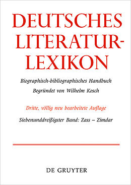 Leinen-Einband Deutsches Literatur-Lexikon / Zass - Zimdar von Wilhelm Kosch