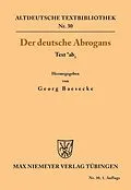 E-Book (pdf) Der deutsche Abrogans von