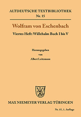 Kartonierter Einband Willehalm Buch I bis V von Wolfram von Eschenbach