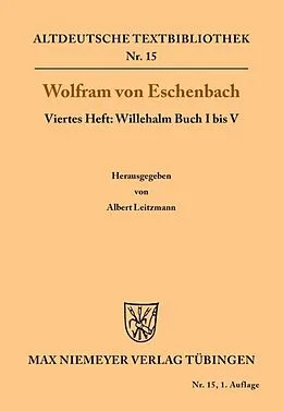 E-Book (pdf) Willehalm Buch I bis V von Wolfram Von Eschenbach